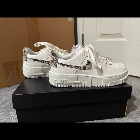 Nike Shoes - Wmns Nike Air Force 1 Pixel “Sail Snake”